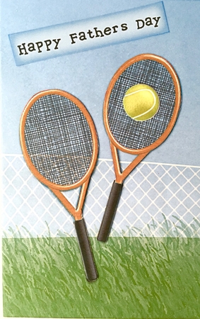 Tennis Lottery Wallet Card by Elena Pavlova