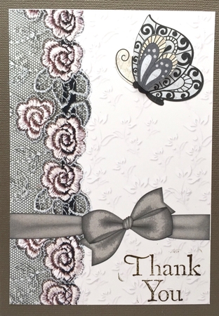 Lace and Flowers Backing Sheet by Elena Pavlova