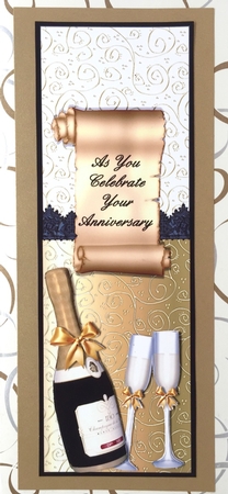Champagne Celebration Large Dl Half & Half by Elena Pavlova