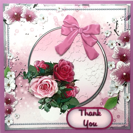 Pink Roses and Cherry Blossoms by Elena Pavlova