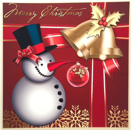 Christmas Snowman by Elena Pavlova