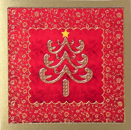 8 Gold Metalllic Christmas Trees - Cu4cu by Elena Pavlova