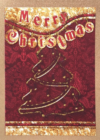 Red Snow Covered Alphabet Cu4cu by Elena Pavlova