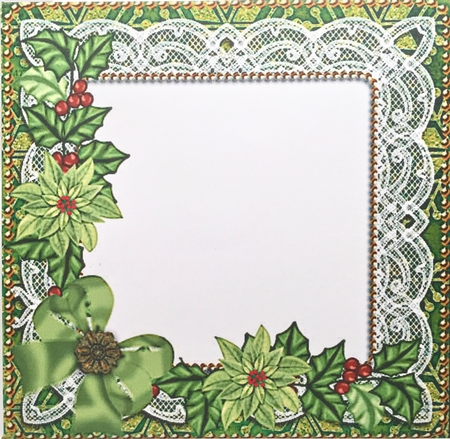 Elegant Tree Green Mini Card Envelope Hex Stacker by Elena Pavlova