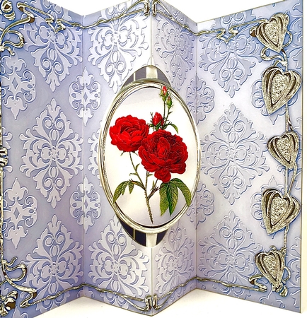 Valentine Roses W-fold Insert Mini Kit by Elena Pavlova