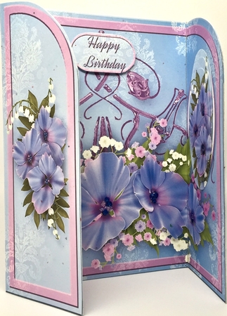 Pastel Posy 5 x 7 Gatefold Mini Kit by Elena Pavlova
