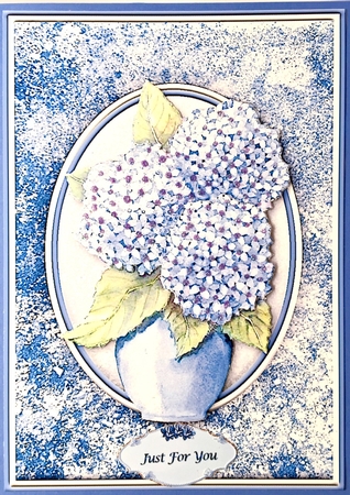 Hydrangeas Quick Card by Elena Pavlova