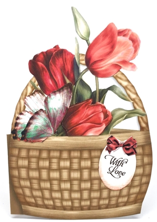 Flower Basket Mini Kit - Tulips by Elena Pavlova