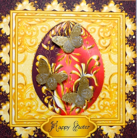 Easter Egg Pyramid Card Front 9 by Elena Pavlova