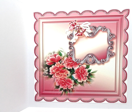 Vintage Pink Peonies 8in x 8in Decoupage Kit by Elena Pavlova