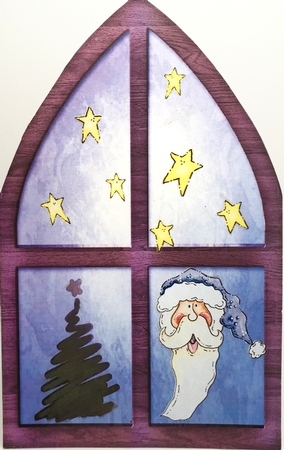 Windows Vintage Chrstmas by Elena Pavlova