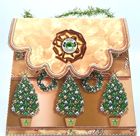 Handbag Gift Box Christmas Trees by Elena Pavlova