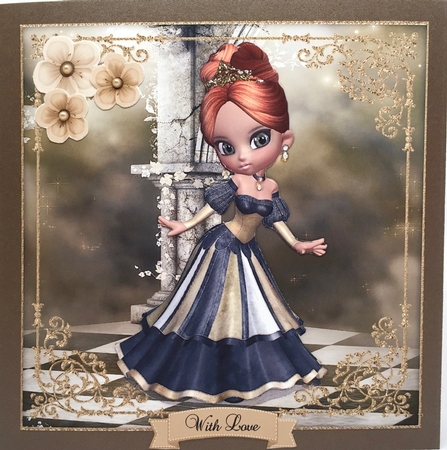 Off to the Ball Princess 8x8 Topper & Embellishments by Elena Pavlova