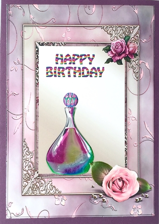 Insert Vintage Jar & Roses by Elena Pavlova
