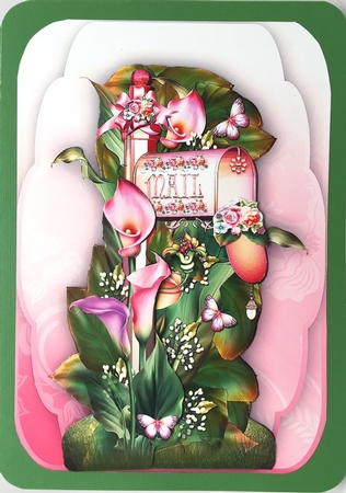Rose Mail Box in the Garden by Elena Pavlova