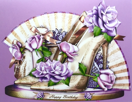 Beautiful Present for Ladies (high Heels Shoes with Roses) by Elena Pavlova