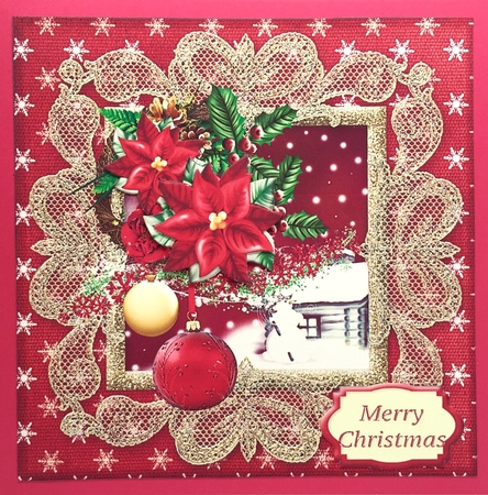 Lacy Lovelies 7" x 7" - Poinsettia Cluster by Elena Pavlova