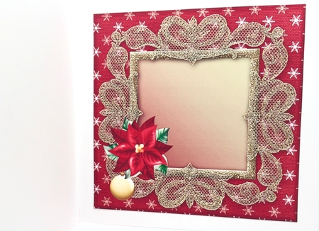 Lacy Lovelies 7" x 7" - Poinsettia Cluster Insert by Elena Pavlova