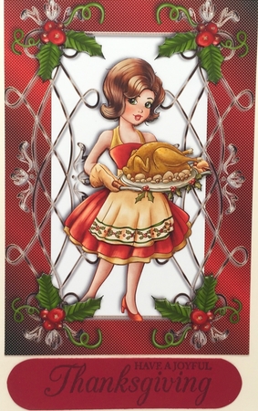 The Turkey is Ready Card Front 1 by Elena Pavlova
