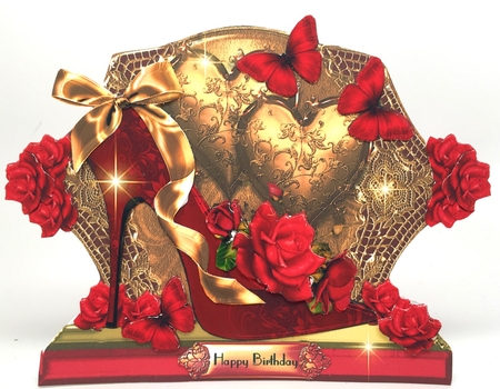 Gorgeous Love Shoes Shaped Card Kit by Elena Pavlova