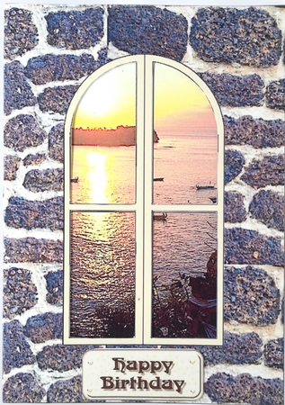 The View from My Window - Seaside Sunset by Elena Pavlova