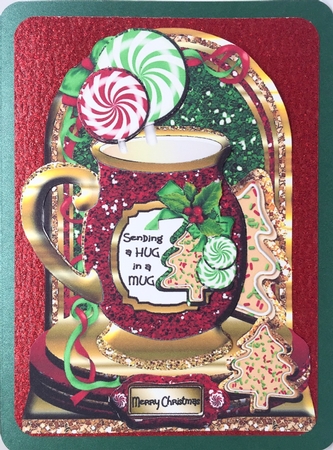 Christmas Cocoa - Shaped Card Front by Elena Pavlova