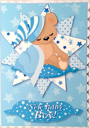 Sleepy Head Baby Boy Bear by Elena Pavlova