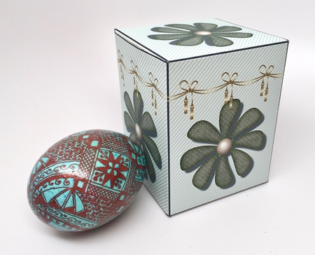 Little Green Gift Box by Elena Pavlova