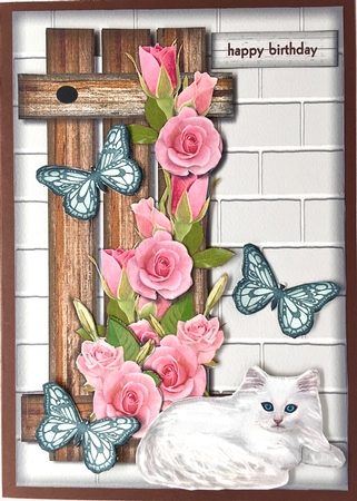 Trellis & Pink Roses Mini Kit by Elena Pavlova