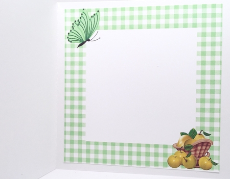 Basket of Green Apples, Sunflower & Butterflies 8x8 Mini Kit by Elena Pavlova