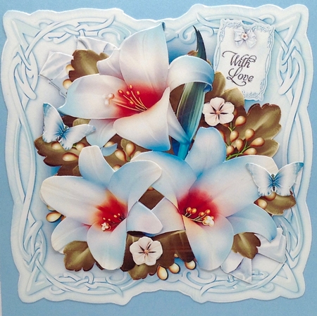 Blue Lilies Card Mini Kit by Elena Pavlova