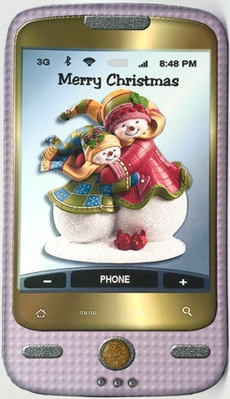 Smartphone Merry Christmas  3 by Elena Pavlova
