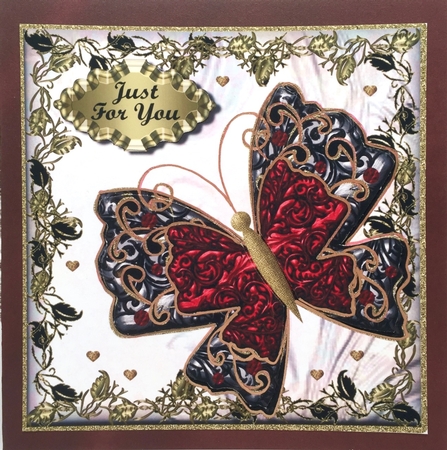 Gothic Butterfly Card Front 3 by Elena Pavlova