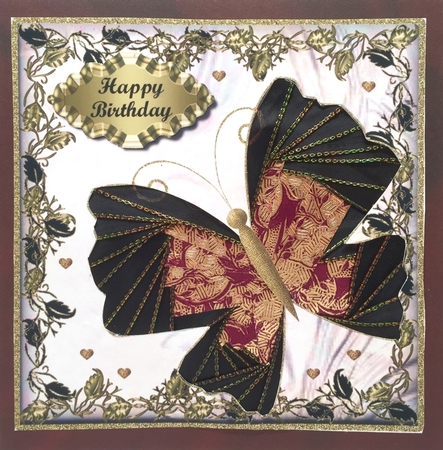 Gothic Butterfly Card Front 3 by Elena Pavlova
