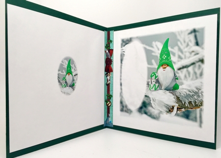 Yule Tide Magic - Delivering Presents - Pyrimage/pyramid Easy Cut Fast kit + Insert & Gift Tag by Elena Pavlova
