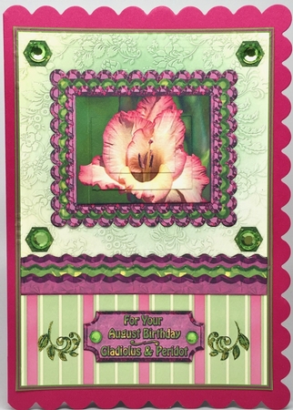 Birthstone and Birth Flower - August by Elena Pavlova