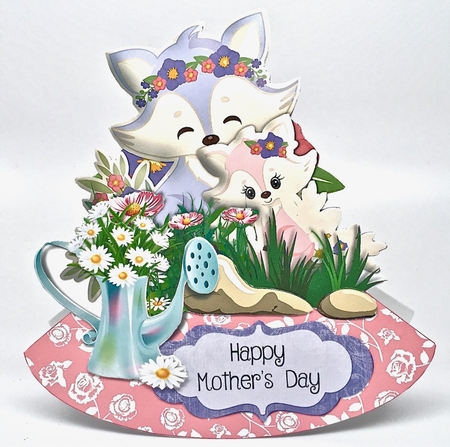Mummy & Me x2 Rocker Card and Envelope Mini Kit by Elena Pavlova