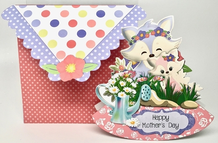 Mummy & Me x2 Rocker Card and Envelope Mini Kit by Elena Pavlova