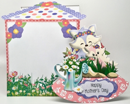 Mummy & Me x2 Rocker Card and Envelope Mini Kit by Elena Pavlova