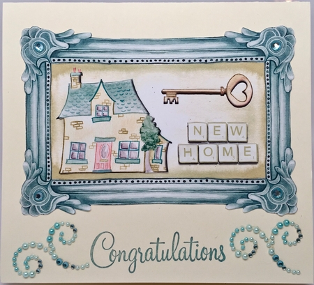 New Home - Key For The Door - Blue by Elena Pavlova