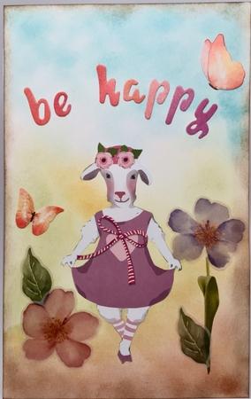 Happy Lamb by Elena Pavlova
