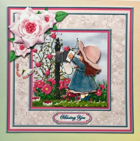 Something In The Post Square Card Front by Elena Pavlova