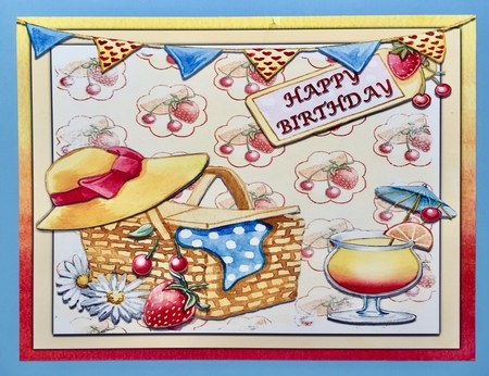 Birthday - Picnic Hamper  by Elena Pavlova
