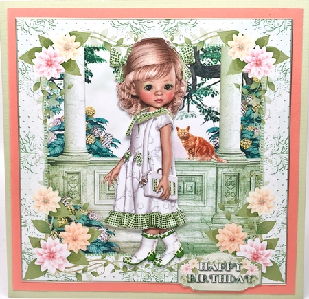 Sweet Little Girl and her Cat Mini Kit by Elena Pavlova