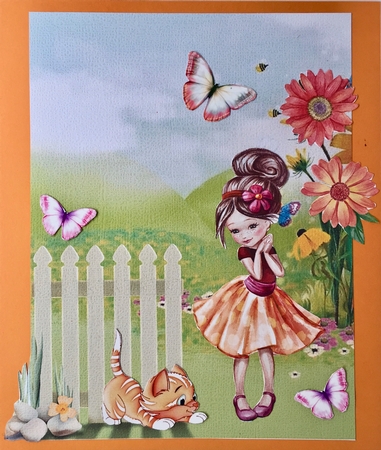 Little Ladies 1 Watercolour cut-Outs by Elena Pavlova