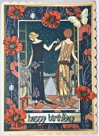 Art Deco Poppies by Elena Pavlova