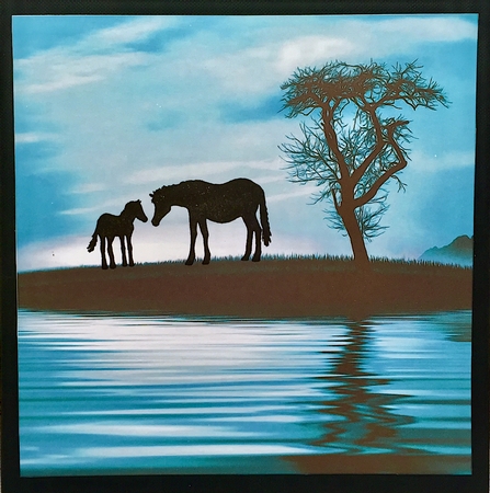 Reflections - As Above So Below 4g -  Decoupage + Insert & Tag by Elena Pavlova
