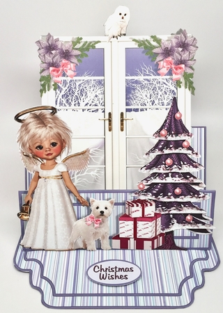 WINDOWS ON THE WORLD - Christmas Angels by Elena Pavlova