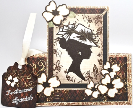 Lady Silhouettes Tent Card 2 by Elena Pavlova