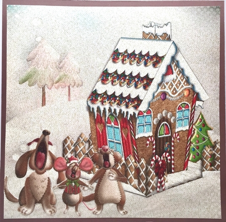 Ginger Cuties Carollers Clipart PNGs by Elena Pavlova